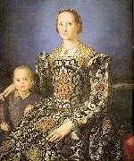 Agnolo Bronzino Eleanora di Toledo with her son Giovanni de' Medici oil painting artist